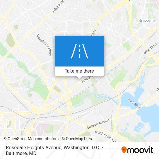 Rosedale Heights Avenue map