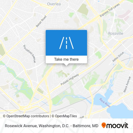 Rosewick Avenue map
