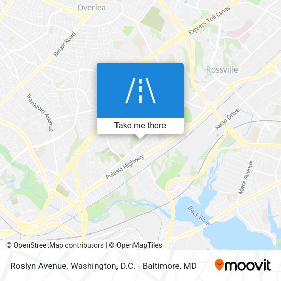 Roslyn Avenue map