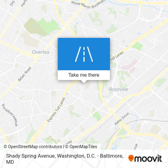 Mapa de Shady Spring Avenue