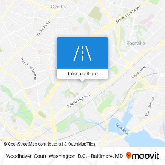 Mapa de Woodhaven Court