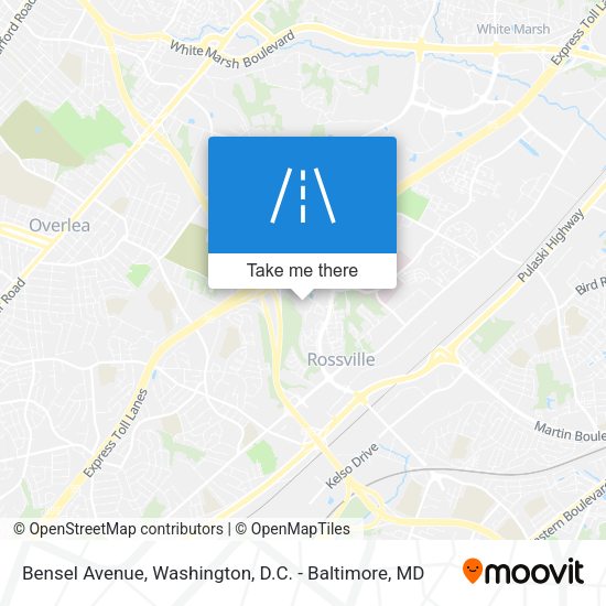 Mapa de Bensel Avenue