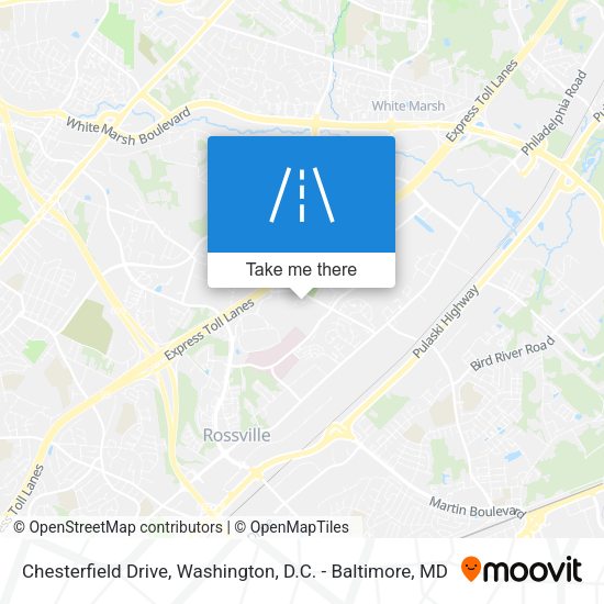 Chesterfield Drive map