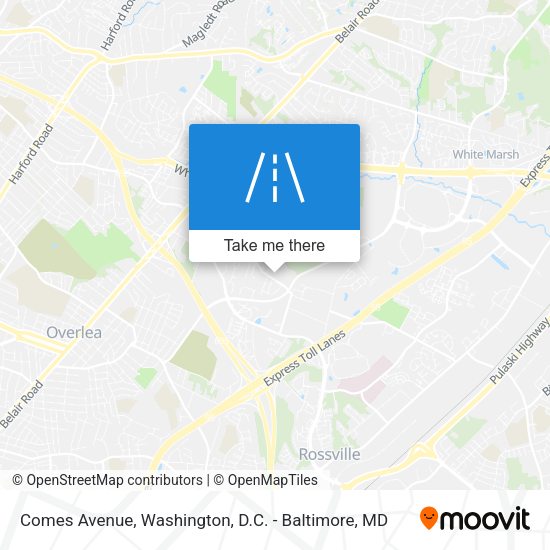 Comes Avenue map