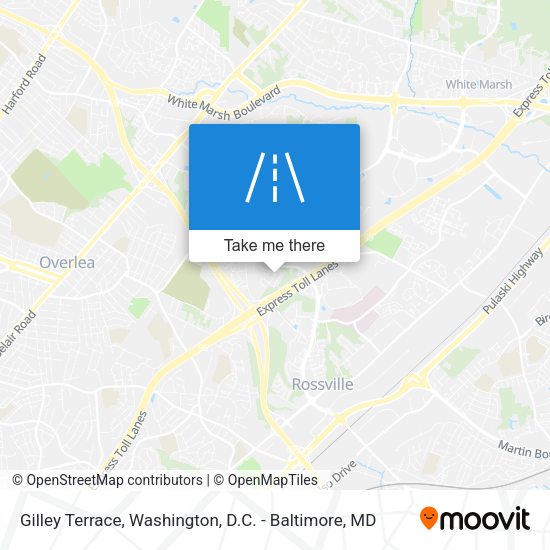 Gilley Terrace map