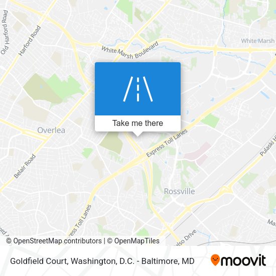 Mapa de Goldfield Court