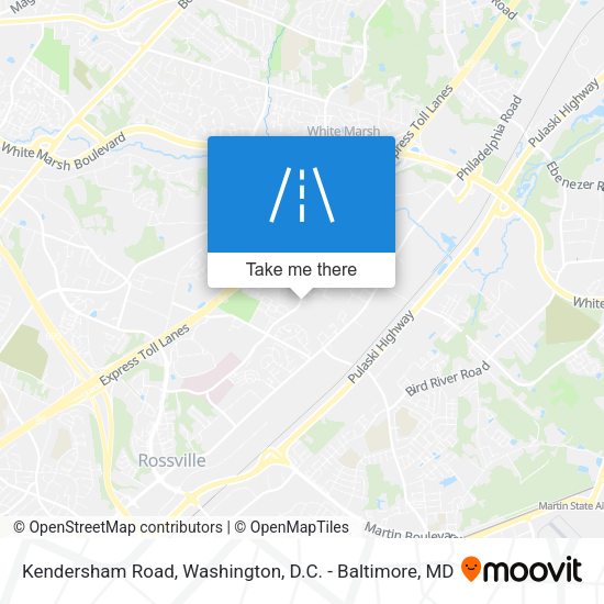 Kendersham Road map