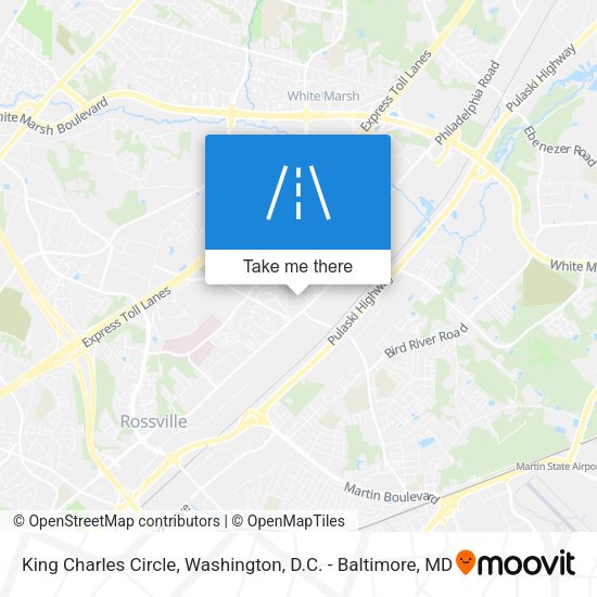 Mapa de King Charles Circle