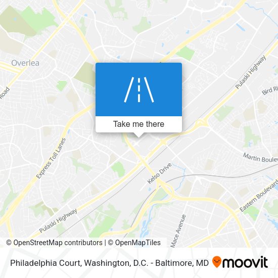 Mapa de Philadelphia Court