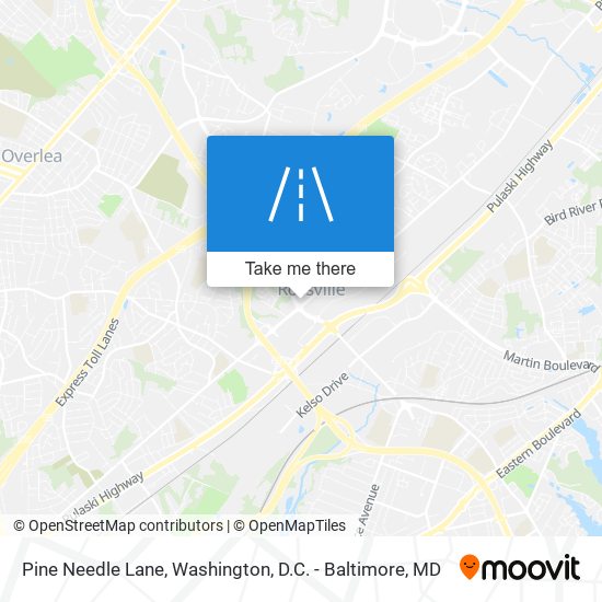 Pine Needle Lane map