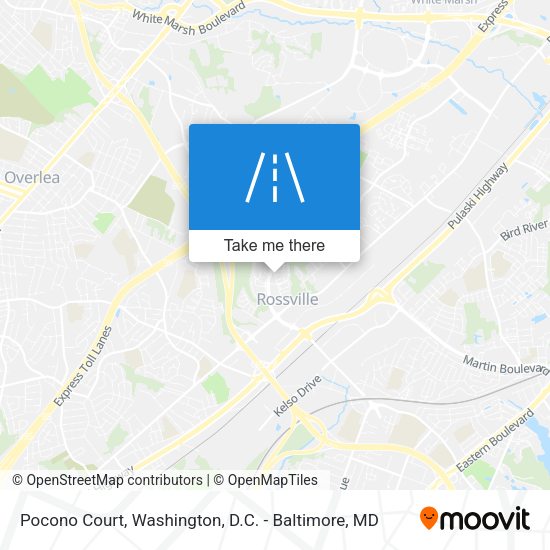 Pocono Court map
