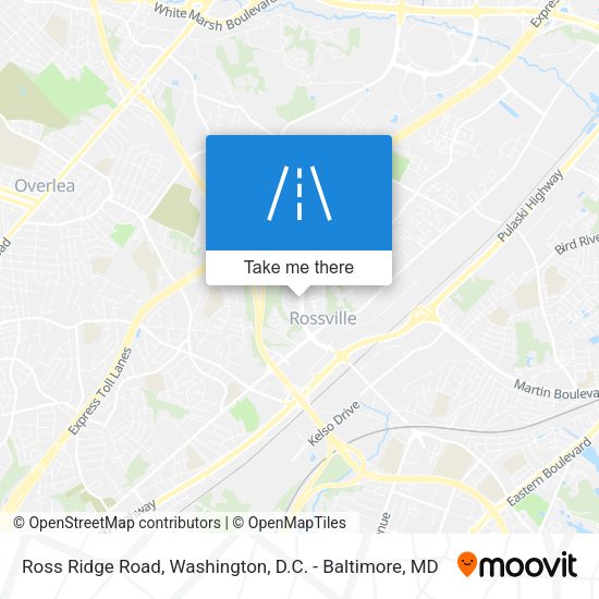 Ross Ridge Road map