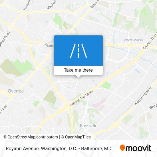 Mapa de Royahn Avenue