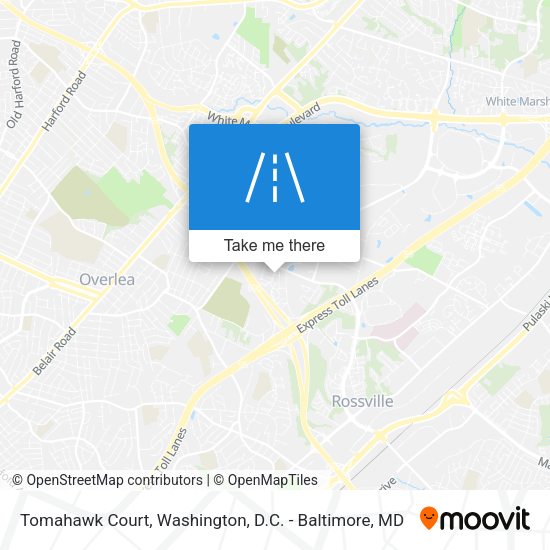 Mapa de Tomahawk Court