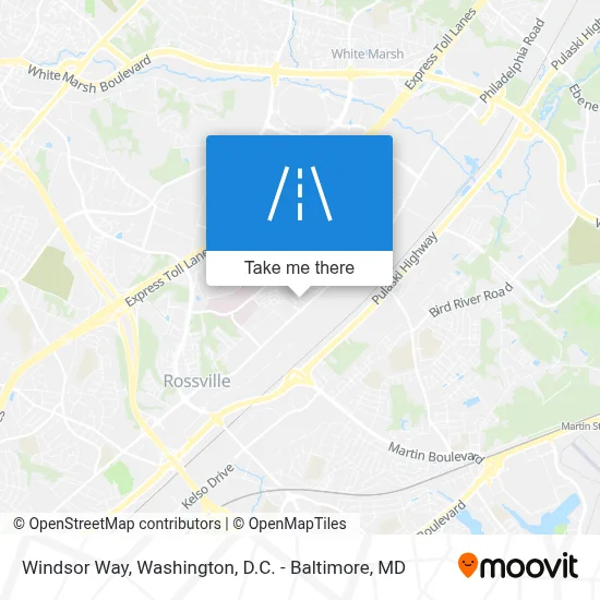 Windsor Way map