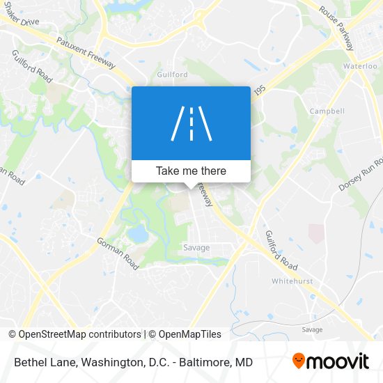 Bethel Lane map