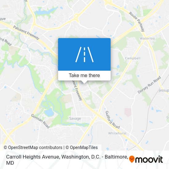 Carroll Heights Avenue map
