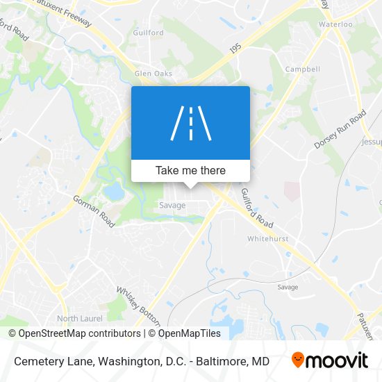Cemetery Lane map