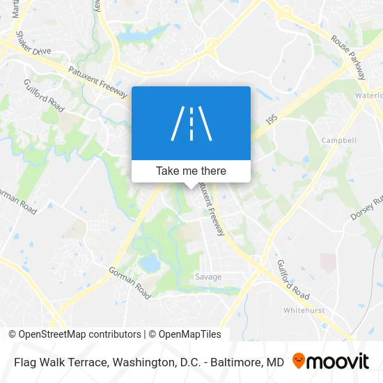 Flag Walk Terrace map