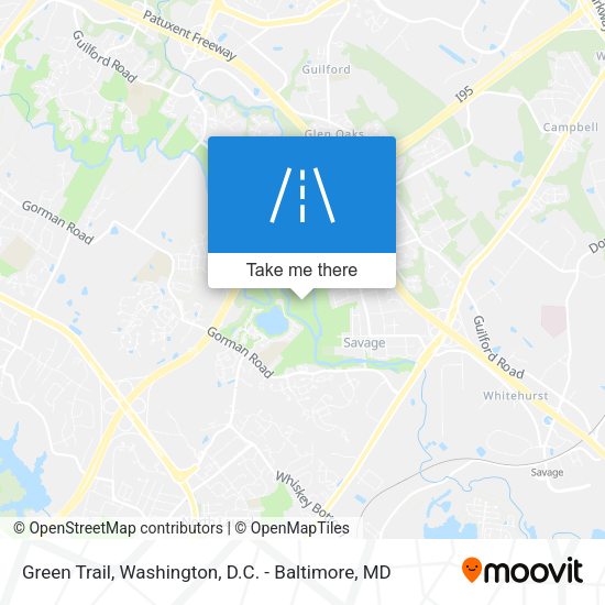 Green Trail map