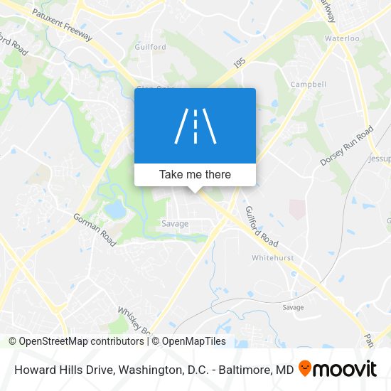 Howard Hills Drive map