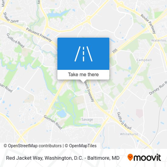 Red Jacket Way map