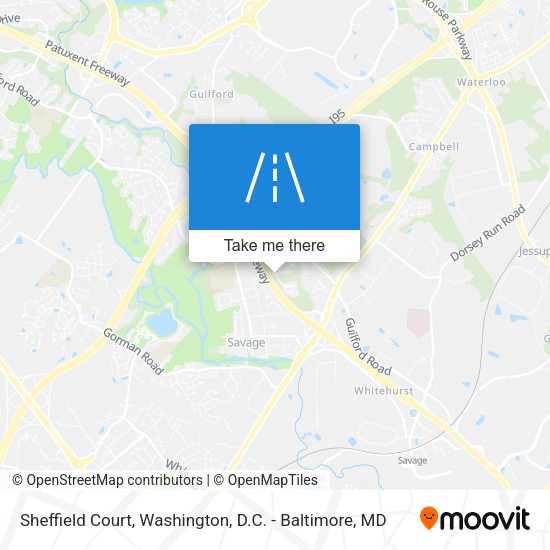 Mapa de Sheffield Court