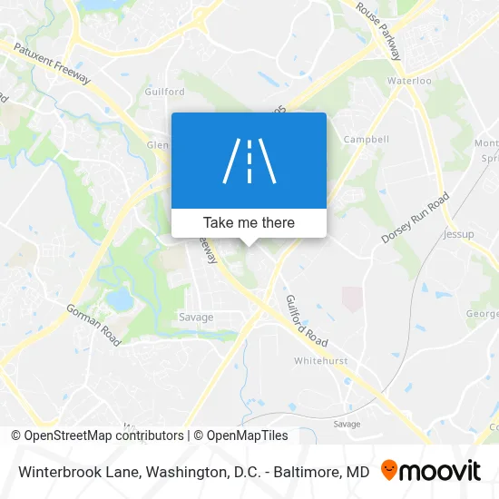 Winterbrook Lane map