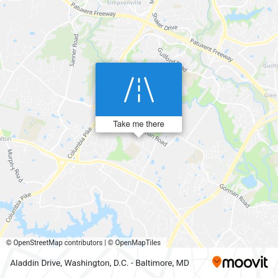 Aladdin Drive map