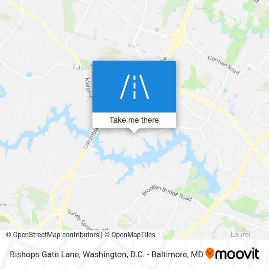 Bishops Gate Lane map