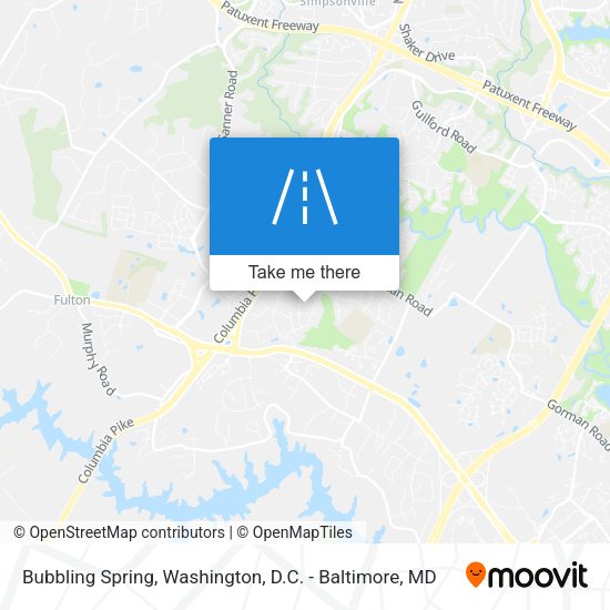 Mapa de Bubbling Spring