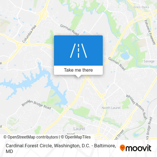 Cardinal Forest Circle map