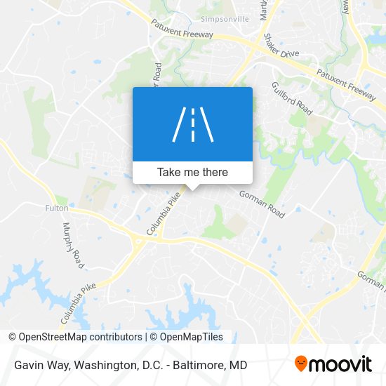 Gavin Way map