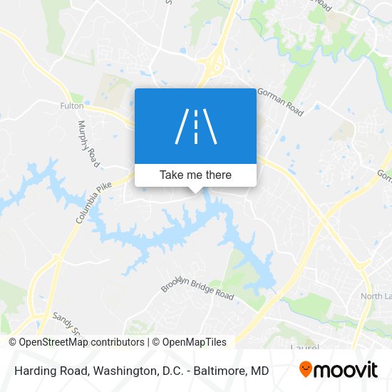Harding Road map