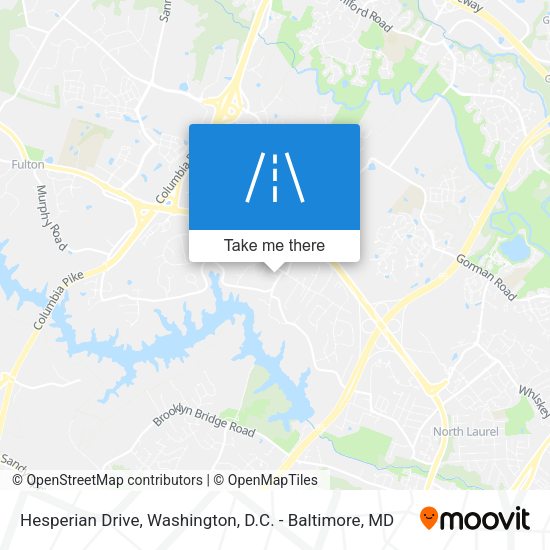 Hesperian Drive map