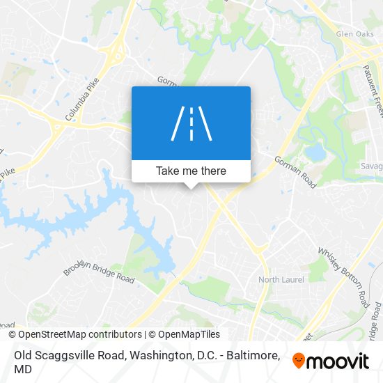 Mapa de Old Scaggsville Road