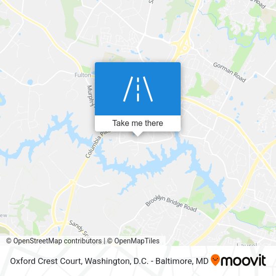 Oxford Crest Court map