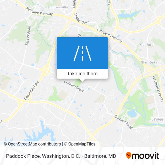 Paddock Place map