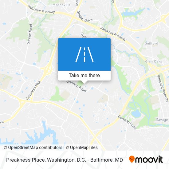 Mapa de Preakness Place