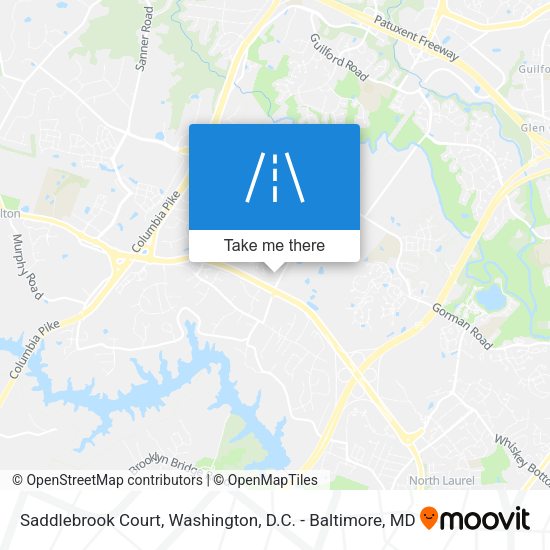 Saddlebrook Court map