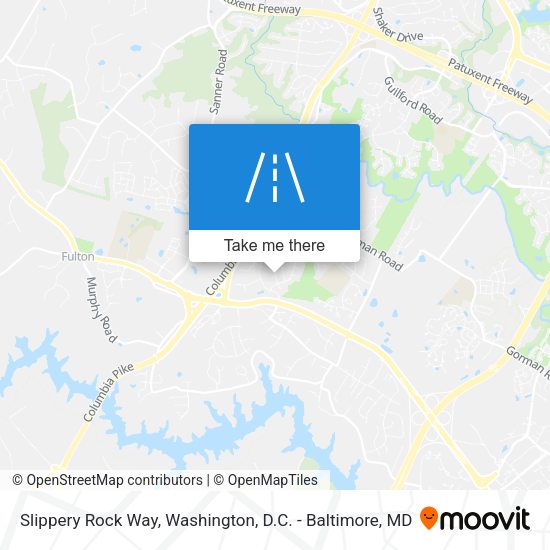 Slippery Rock Way map