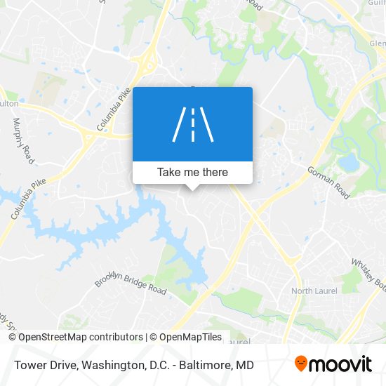 Tower Drive map
