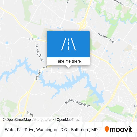 Water Fall Drive map