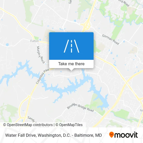 Water Fall Drive map