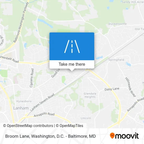 Broom Lane map