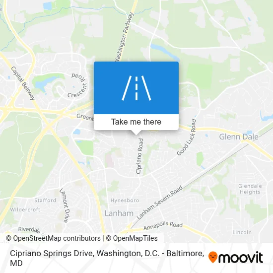 Cipriano Springs Drive map