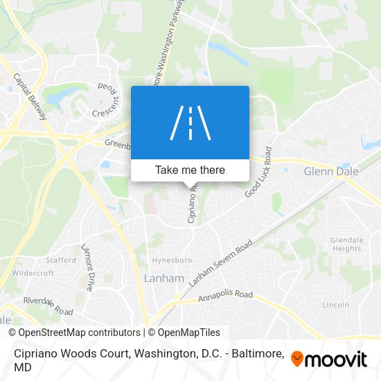 Mapa de Cipriano Woods Court