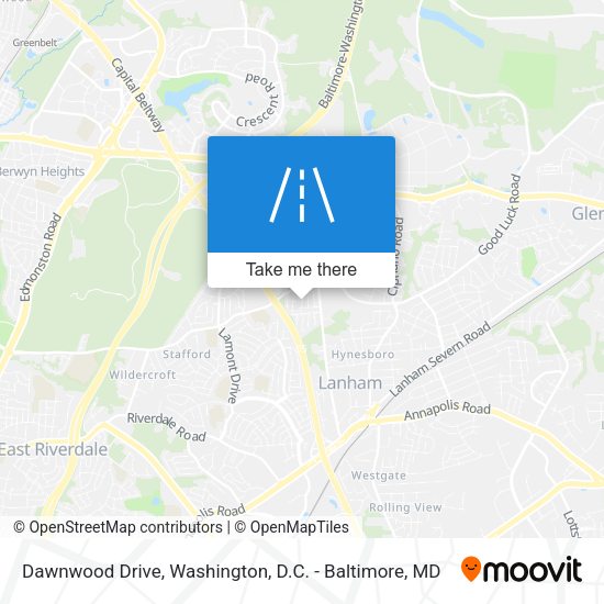 Dawnwood Drive map