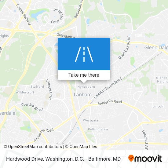 Hardwood Drive map