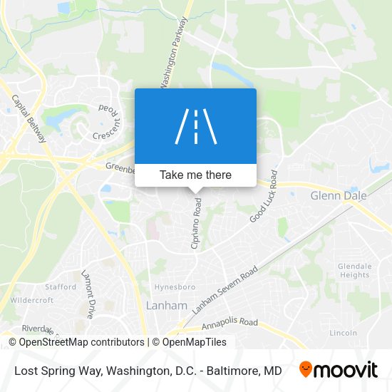 Lost Spring Way map